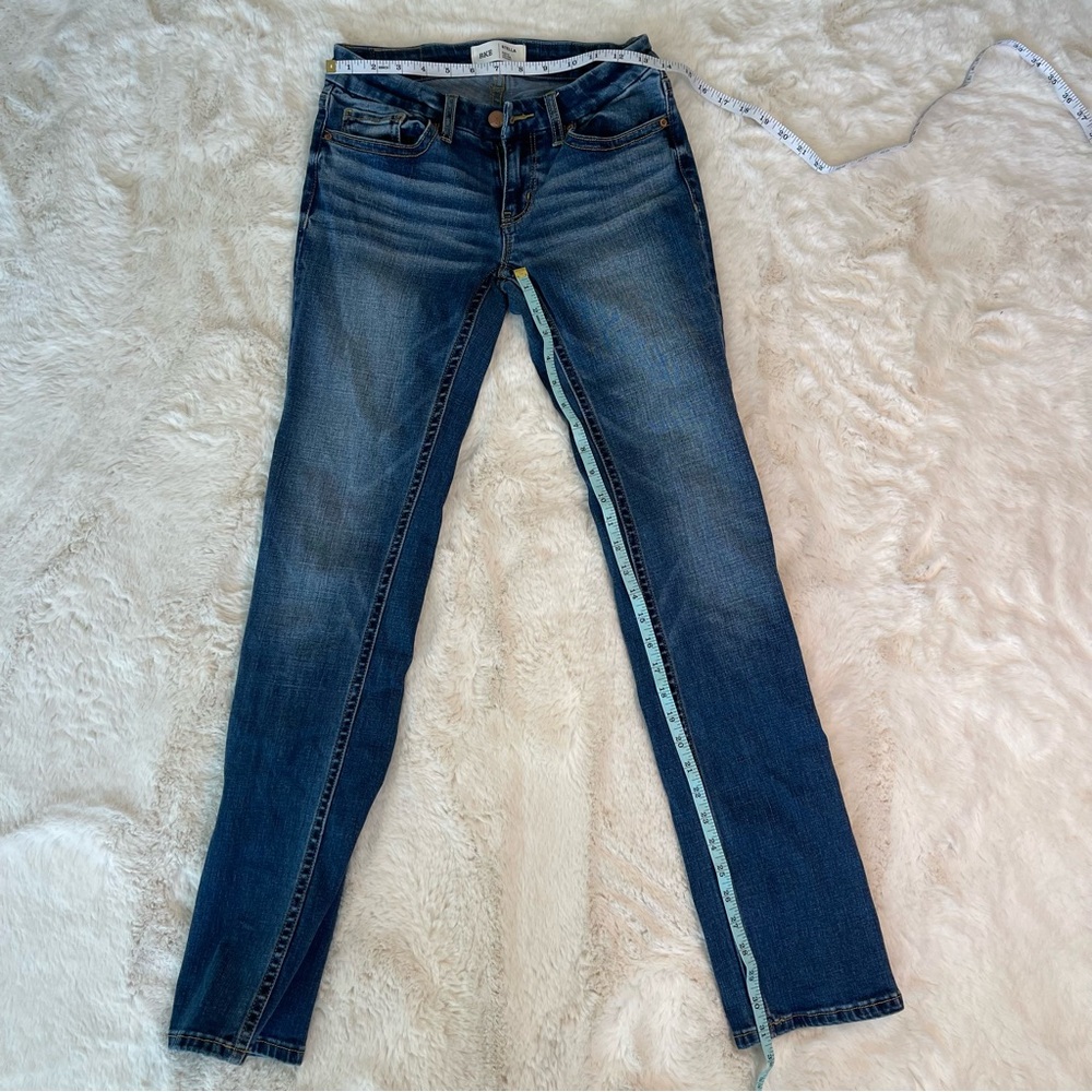 BKE Women's Dark Blue Skinny Jeans